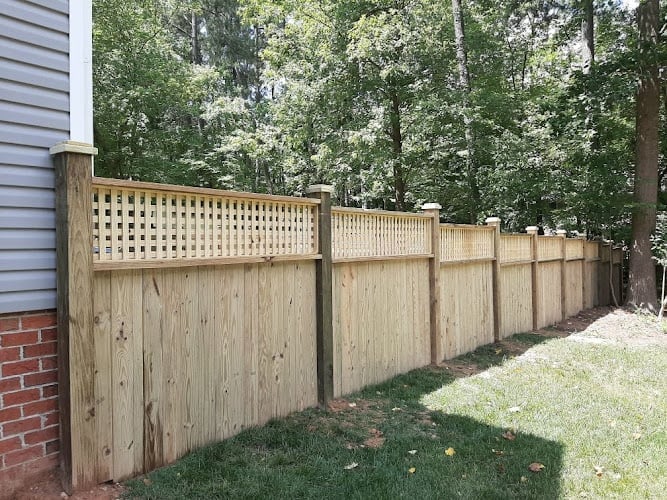 Contractor Appealing Fences NC in Clayton NC