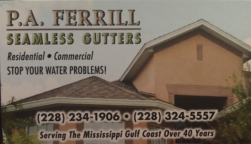 Contractor P.A. Ferrill Gutters in Saucier MS